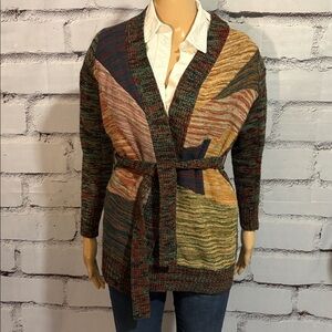 Vintage Women’s 1960’s 70’s Cardigan Sweater Collage Brand Size Small